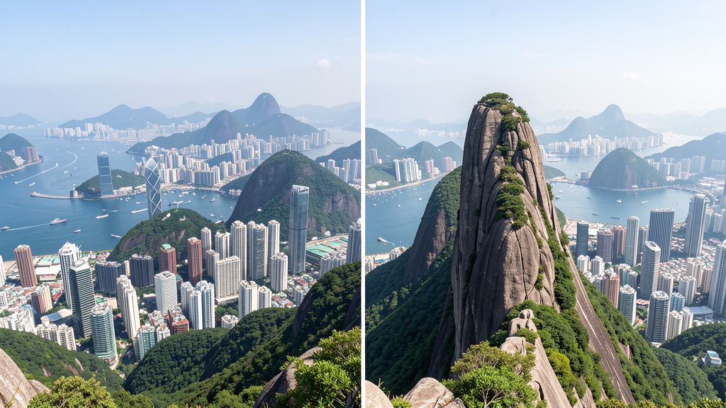 Lion Rock peak hiking trail with city views Hong Kong